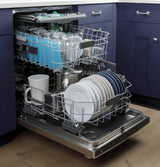 GE® Top Control with Stainless Steel Interior Dishwasher with Sanitize Cycle & Dry Boost with Fan Assist
