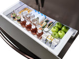 23 cu. ft. Counter Depth 4-Door French Door Refrigerator with FlexZone™ Drawer in Tuscan Stainless Steel