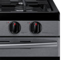 5.8 cu. ft. Freestanding Gas Range in Black Stainless Steel
