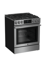 30" Stainless Steel Slide-In Dual Fuel Range