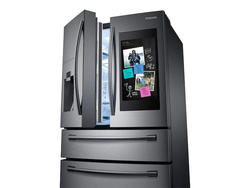 28 cu. ft. Family Hub™ 4-Door French Door Refrigerator in Black Stainless Steel