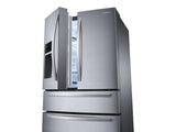 25 cu. ft. Large Capacity 4-Door French Door Refrigerator with External Water & Ice Dispenser in Stainless Steel