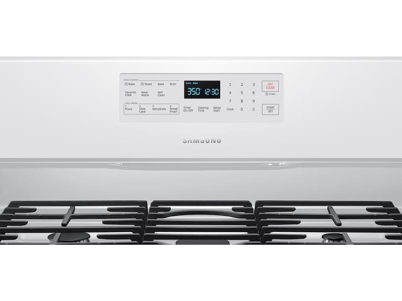 5.8 cu. ft. Freestanding Gas Range with Convection in White