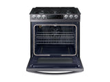 5.8 cu. ft. Slide-in Gas Range with Convection in Black Stainless Steel