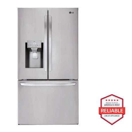 28 cu.ft 3 Door French Door, Standard Depth, Ice and Water with Single Ice Maker