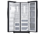 25 cu. ft. Food ShowCase Side-by-Side Refrigerator with Metal Cooling in Black Stainless Steel