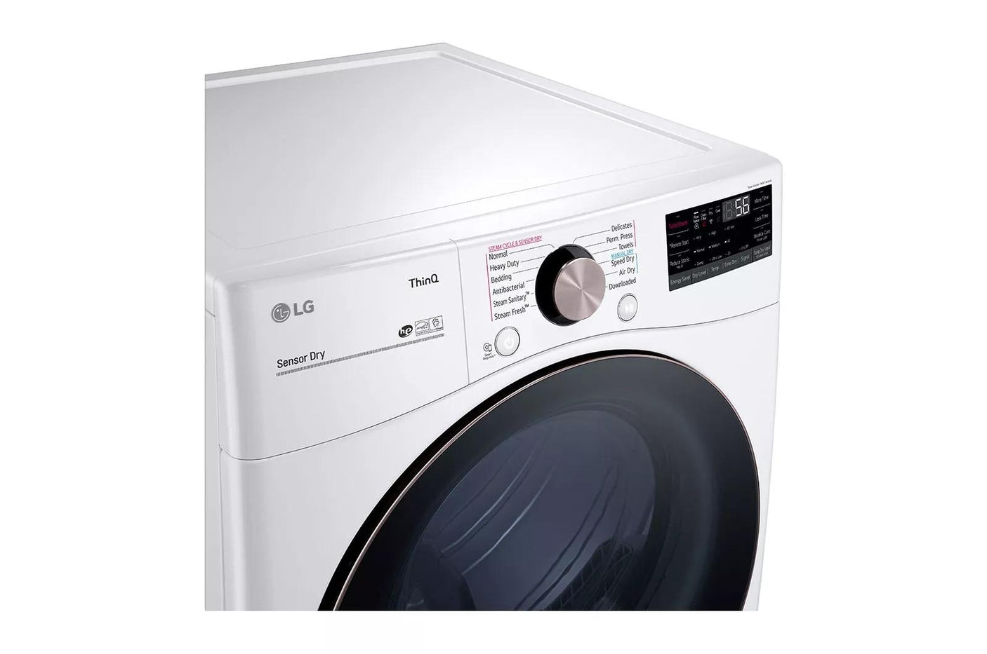 7.4 cu. ft. Large Capacity Front Load Gas Dryer - White