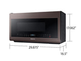 Bespoke Over-the-Range Microwave 2.1 cu. ft. with Sensor Cooking in Fingerprint Resistant Tuscan Stainless Steel