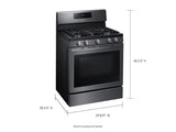 5.8 cu. ft. Freestanding Gas Range with Air Fry and Convection in Black Stainless Steel