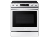 Bespoke 6.3 cu. ft. Smart Rapid Heat Induction Slide-in Range with Air Fry & Convection+ in White Glass
