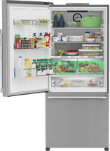 30" Bottom Freezer Refrigerator with HarvestFresh