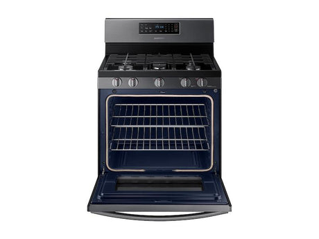 5.8 cu. ft. Freestanding Gas Range in Black Stainless Steel