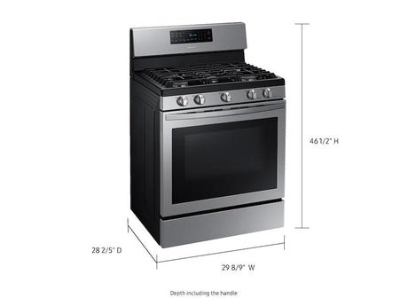5.8 cu. ft. Freestanding Gas Range with Air Fry and Convection in Stainless Steel