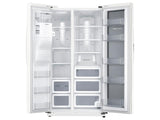 25 cu. ft. Food Showcase Side-by-Side Refrigerator with Metal Cooling in White