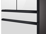 Bespoke 4-Door French Door Refrigerator (23 cu. ft.) with AutoFill Water Pitcher in White Glass