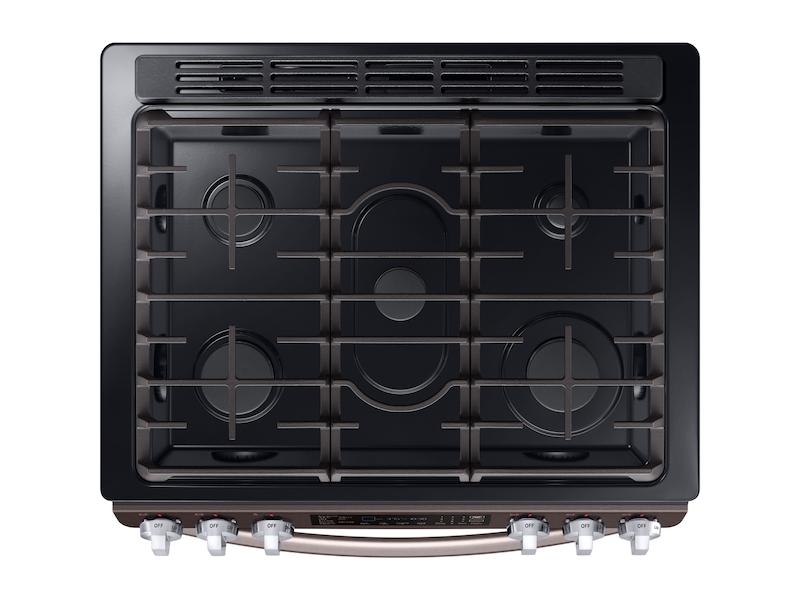 5.8 cu. ft. Slide-in Gas Range with Convection in Tuscan Stainless Steel