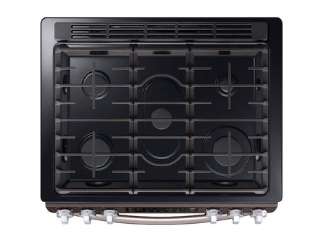5.8 cu. ft. Slide-in Gas Range with Convection in Tuscan Stainless Steel