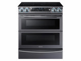 5.8 cu. ft. Slide-In Electric Range with Flex Duo™ & Dual Door in Black Stainless Steel