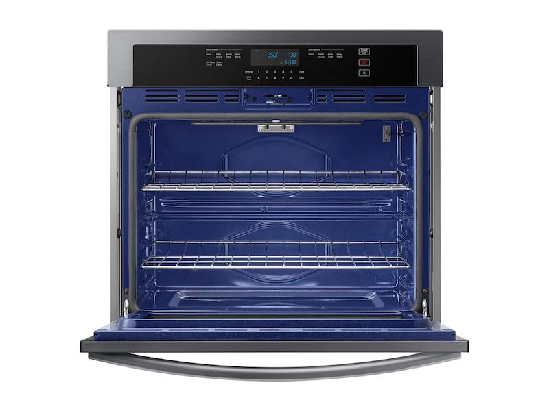 30" Single Wall Oven in Black Stainless Steel