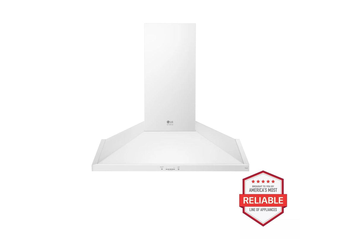 36" LG STUDIO Wall Mount Range Chimney Hood - Essence White