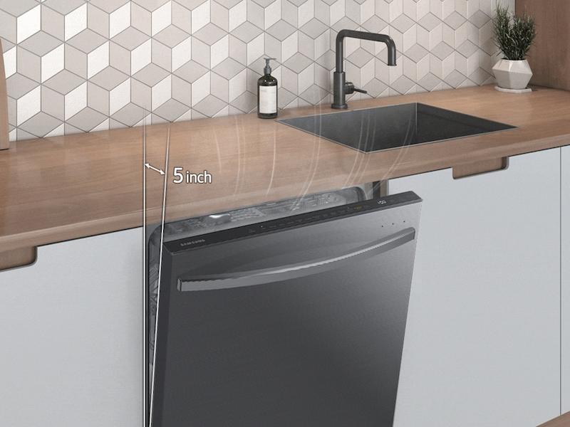 AutoRelease Smart 42dBA Dishwasher with StormWash+™ and Smart Dry in Black Stainless Steel