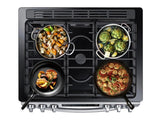 5.8 cu. ft. Slide-in Gas Range with Convection in Stainless Steel