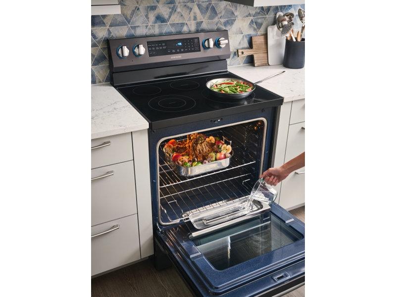 5.9 cu. ft. Freestanding Electric Range with True Convection & Steam Assist in Stainless Steel
