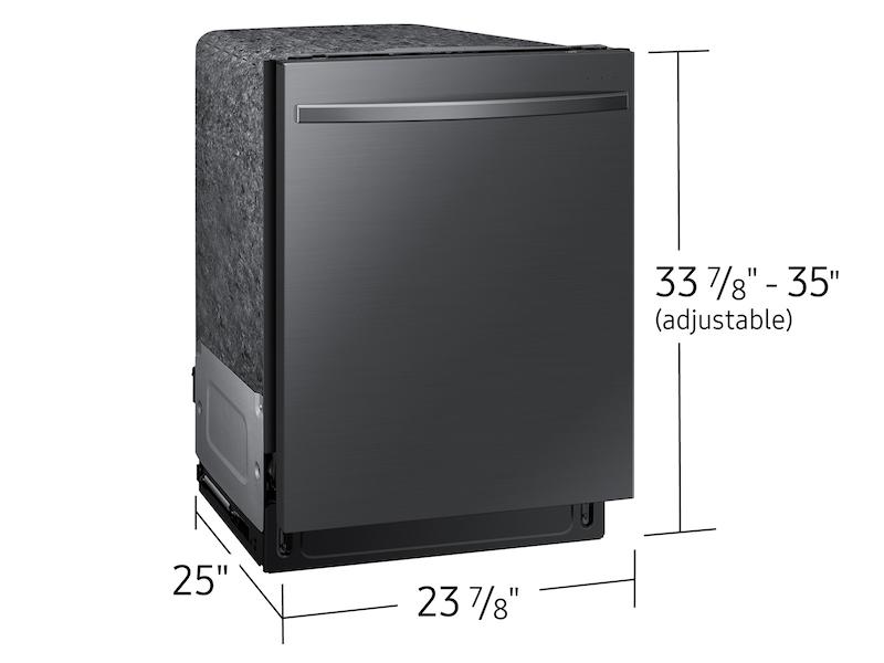 Smart 44dBA Dishwasher with StormWash+™ in Black Stainless Steel
