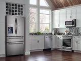 5.8 cu. ft. Slide-In Gas Range with True Convection in Black Stainless Steel