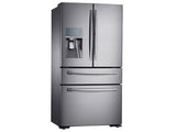 22 cu. ft. Food Showcase Counter Depth 4-Door French Door Refrigerator in Stainless Steel