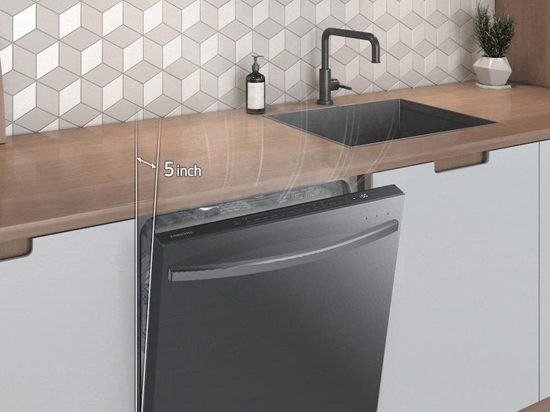 Smart 44dBA Dishwasher with StormWash+™ in Black Stainless Steel