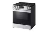 5.8 cu.ft. Gas Single OvenSlide-in Range, EasyClean® plus Self Clean, ThinQ™, Printproof™ StainlessSteel