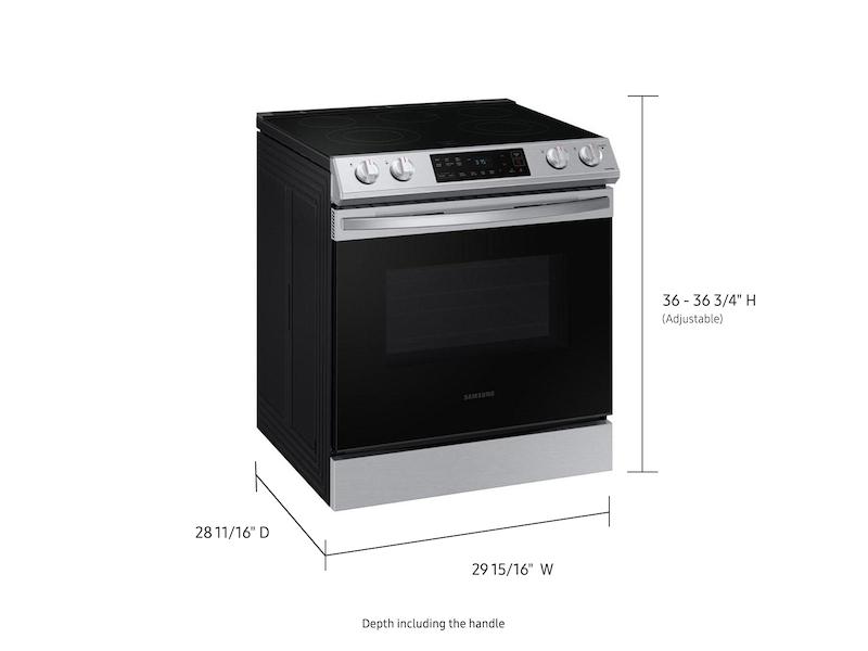 6.3 cu. ft. Smart Slide-in Electric Range in Stainless Steel