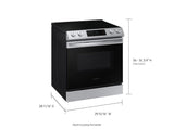 6.3 cu. ft. Smart Slide-in Electric Range in Stainless Steel