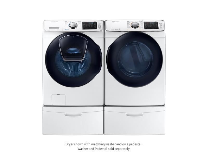 7.5 cu. ft. Smart Gas Dryer with MultiSteam™ in White