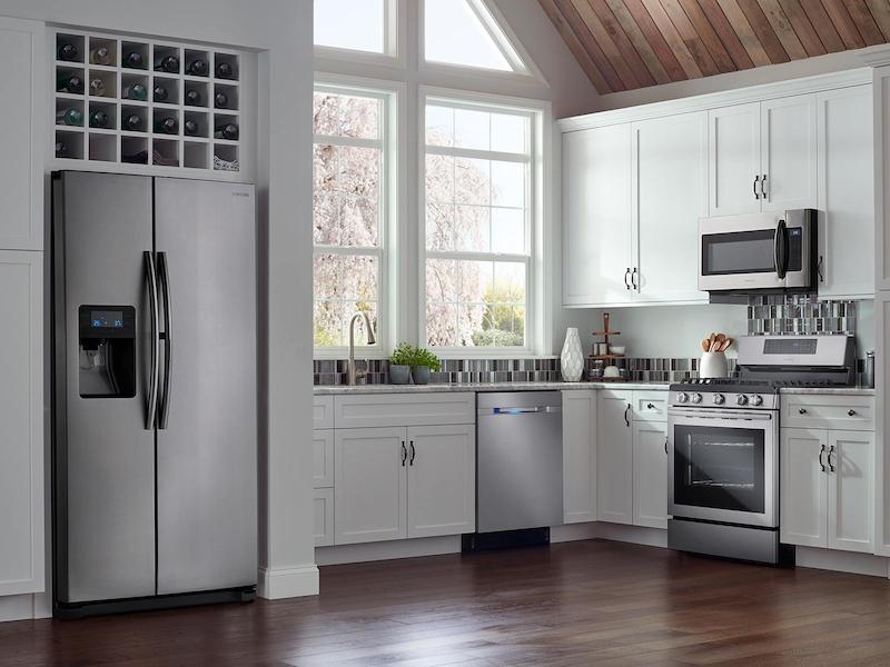 25 cu. ft. Food Showcase Side-by-Side Refrigerator with Metal Cooling in Stainless Steel