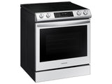 Bespoke 6.3 cu. ft. Smart Front Control Slide-In Electric Range with Air Fry & Wi-Fi in White Glass
