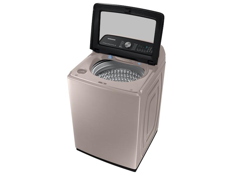5.2 cu. ft. Large Capacity Smart Top Load Washer with Super Speed Wash in Champagne