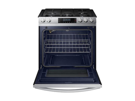 5.8 cu. ft. 5 Burner Slide-in Gas Range in Stainless Steel