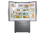 27 cu. ft. Large Capacity 3-Door French Door Refrigerator with External Water & Ice Dispenser in Stainless Steel