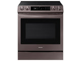 Bespoke Smart Slide-in Electric Range 6.3 cu. ft. with Smart Dial & Air Fry in Tuscan Steel