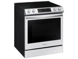 Bespoke 6.3 cu. ft. Smart Rapid Heat Induction Slide-in Range with Air Fry & Convection+ in White Glass
