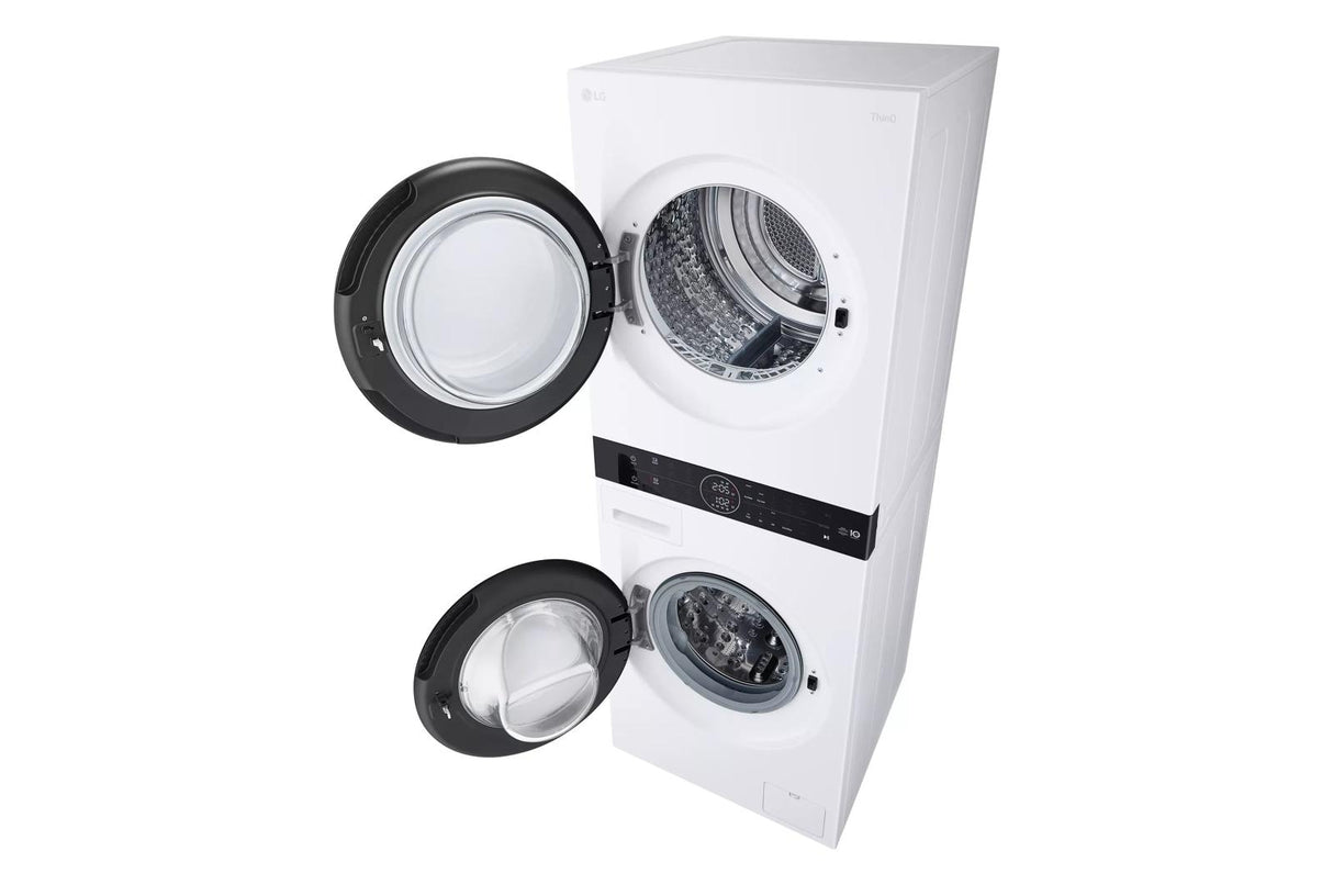 Compact Single Unit LG WashTower™ with Center Control™ 2.4 cu.ft. Front Load Washer and 4.2 cu.ft. Electric Ventless HeatPump™ Dryer