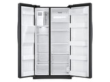 25 cu. ft. Side-by-Side Refrigerator with LED Lighting in Black Stainless Steel