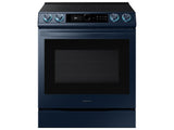 Bespoke Smart Slide-in Electric Range 6.3 cu. ft. with Smart Dial & Air Fry in Navy Steel