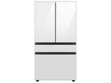 Bespoke 4-Door French Door Refrigerator (23 cu. ft.) with AutoFill Water Pitcher in White Glass