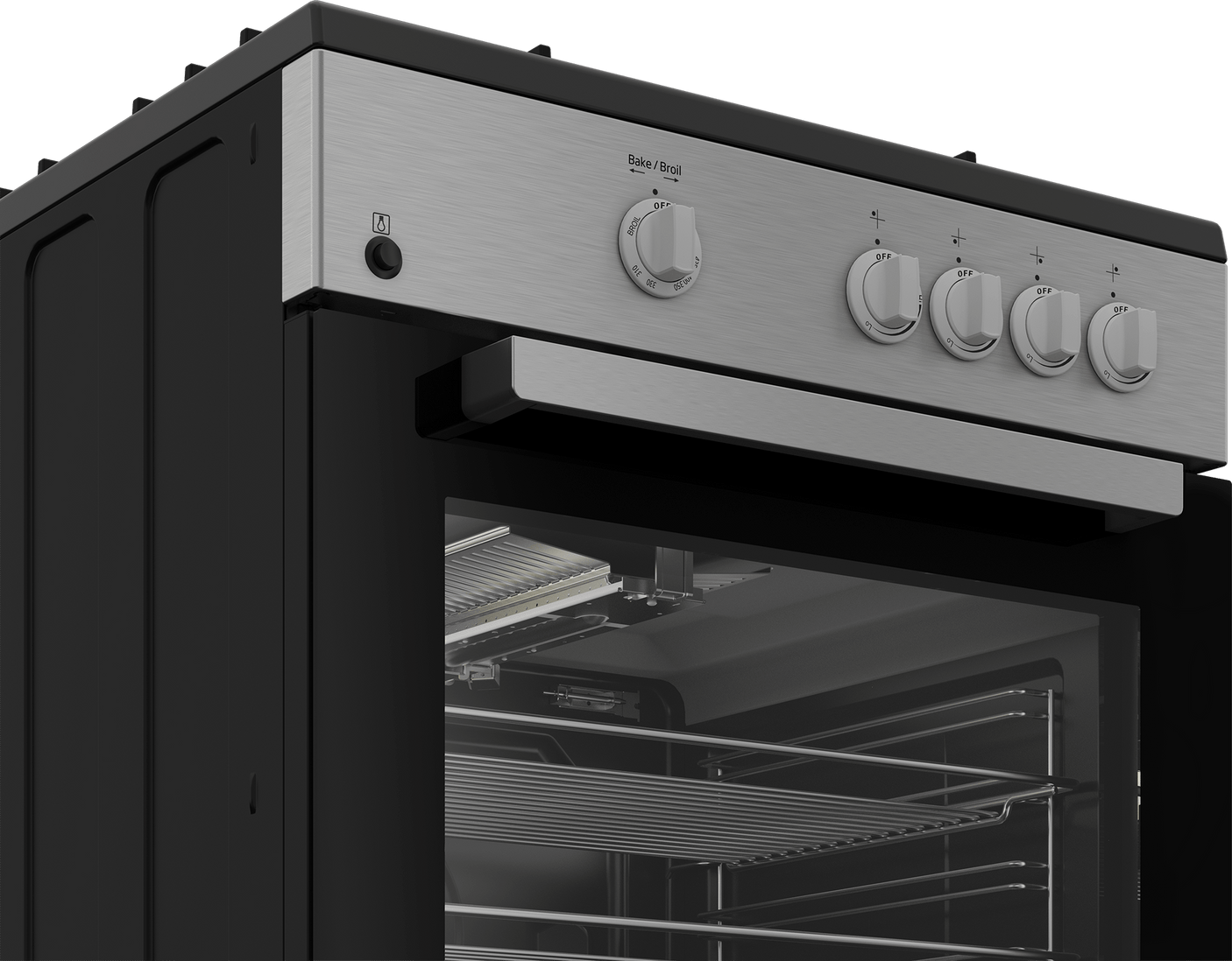 24" Stainless Steel Slide-In Gas Range