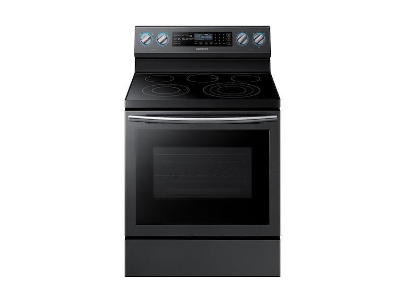 5.9 cu. ft. Freestanding Electric Range with True Convection & Steam Assist in Black Stainless Steel