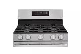 LG 2 Piece Gas Range and Over the Range Microwave Set  LRGL5823S & MVEL2033F