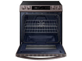 Bespoke Smart Slide-in Electric Range 6.3 cu. ft. with Smart Dial & Air Fry in Tuscan Steel